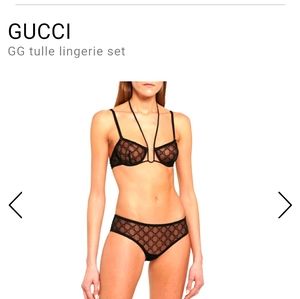 Gucci GG tulle lingerie set